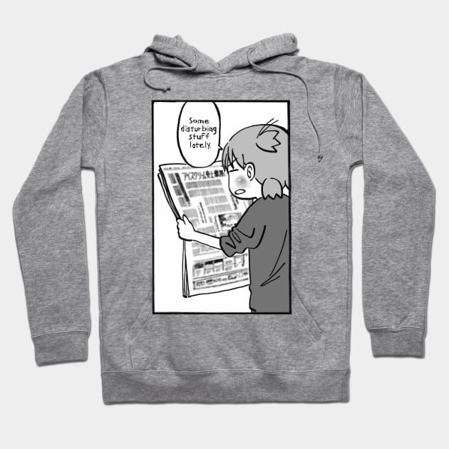 I draw that panel of yotsuba reading the news / yotsubato Hoodie by mudwizard